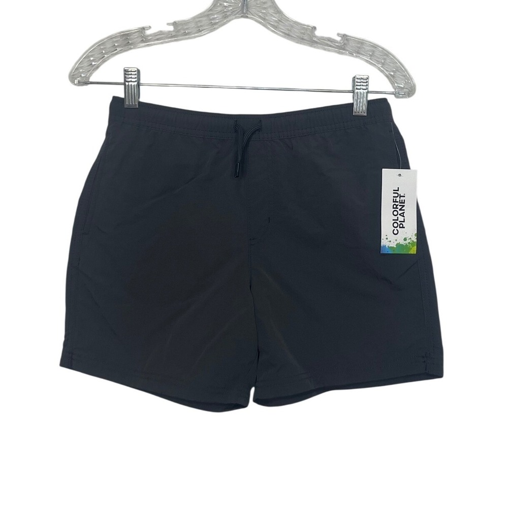 Colorful Planet Kids CP Volley Shorts Girls Large 10/12 Gray New Recycled Nylon